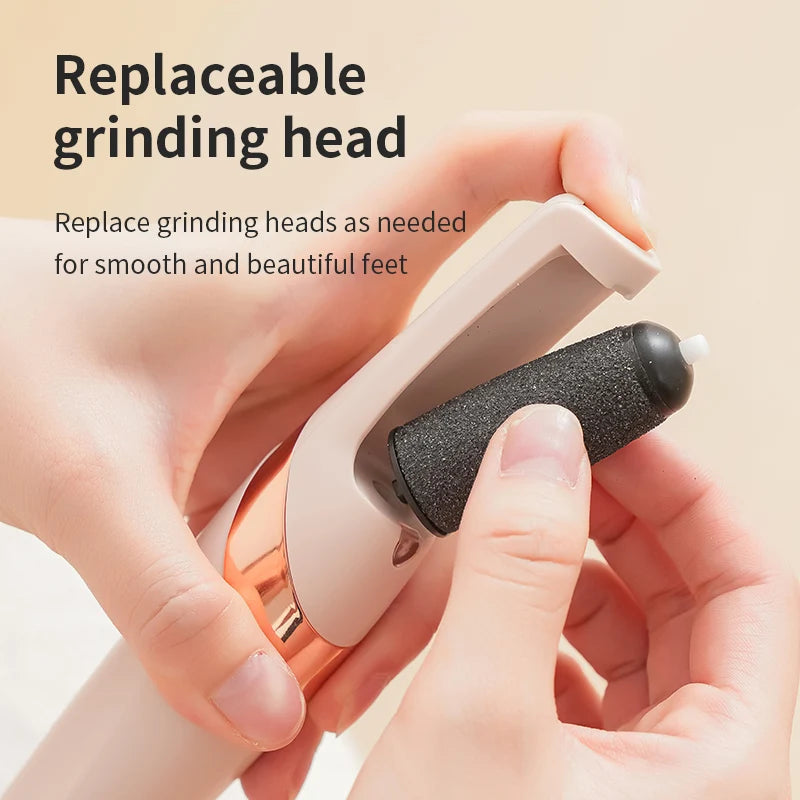 Portable Electric Foot Grinder USB Rechargeable Adjustable Speed Pedicure Tool Dead Skin Callus Remover for Foot Care